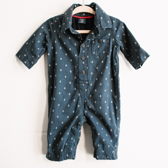 GAP Other - Blue Anchor Galaxy babyGap One Piece Boys Baby 0-3